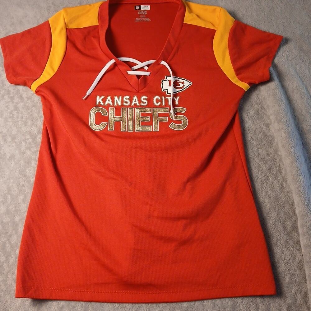 NFL Team Apparel Womens Kansas City Chiefs Size L EUC